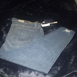 Sierra raw hem high waisted light skinny jeans